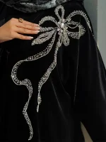 عبا پاپیون سنگ دوزی