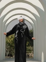عبا پاپیون سنگ دوزی - تصویر 2